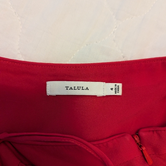 Aritzia Red Talula Lipinski Dress Size 4 - Picture 7 of 7
